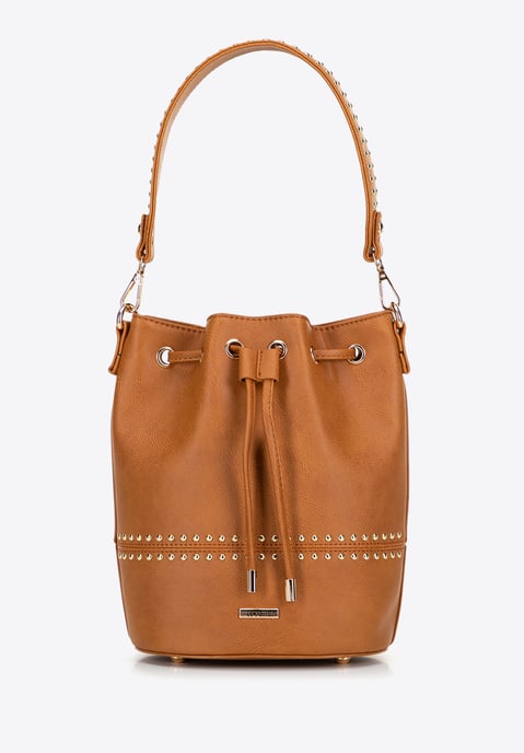 Bolso de mujer Wittchen con cordones, marrón, piel ecológica - Image 2