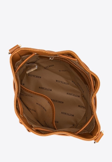 Bolso de mujer Wittchen con cordones, marrón, piel ecológica - Image 4