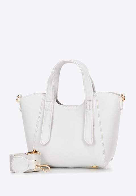 Mini maleta de mujer Wittchen con bolsa extraíble, color blanco roto - Image 2