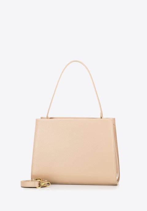 Estuche de piel para mujer Wittchen con correas, beige - Image 2