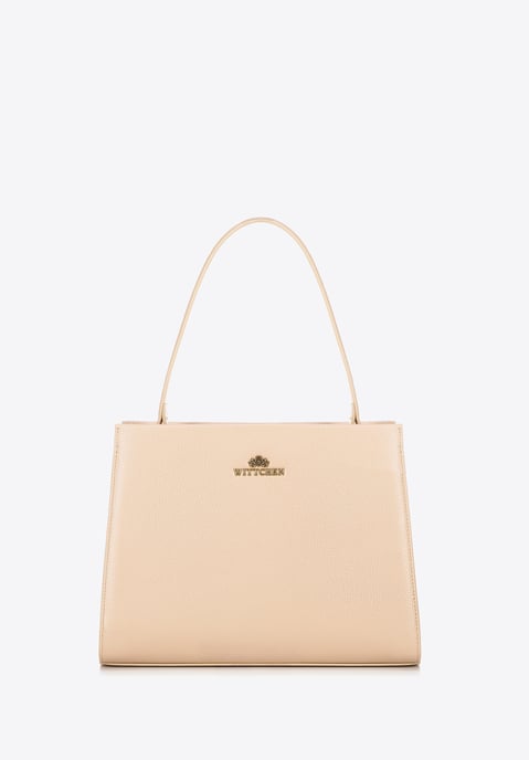 Estuche de piel para mujer Wittchen con correas, beige - Image 3