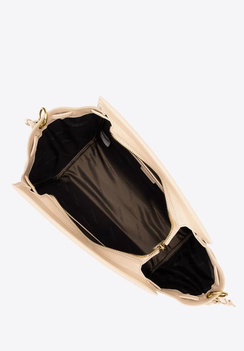 Estuche de piel para mujer Wittchen con correas, beige - Image 4