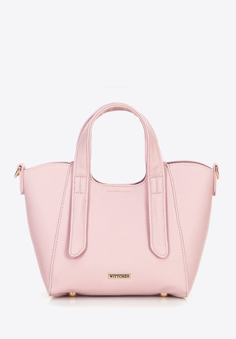 Mini maletín de piel sintética rosa para mujer de Wittchen con bolsa extraíble - Image 2