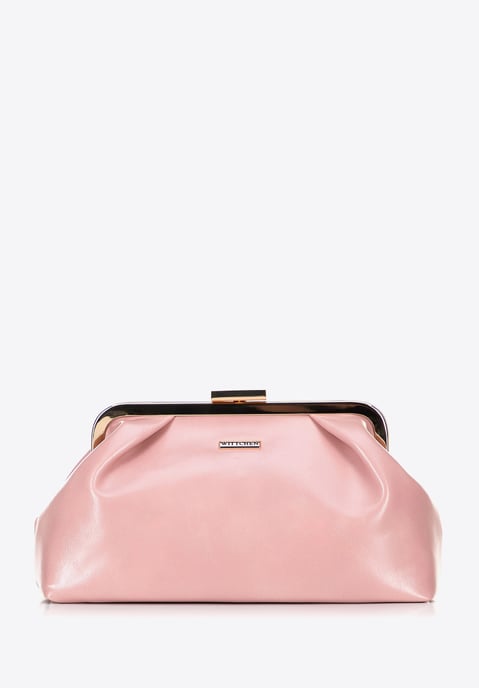 Bolso de mano para mujer Wittchen de piel sintética con cierre, color rosa - Image 2