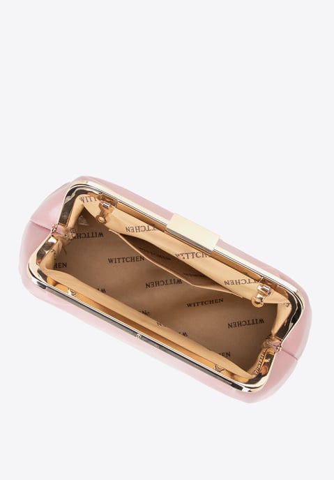 Bolso de mano para mujer Wittchen de piel sintética con cierre, color rosa - Image 4
