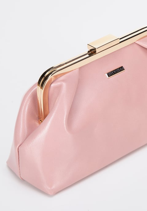 Bolso de mano para mujer Wittchen de piel sintética con cierre, color rosa - Image 5