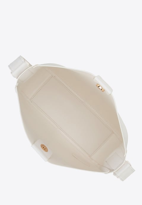 Bolso de mano para mujer Wittchen, piel sintética, color crema - Image 5