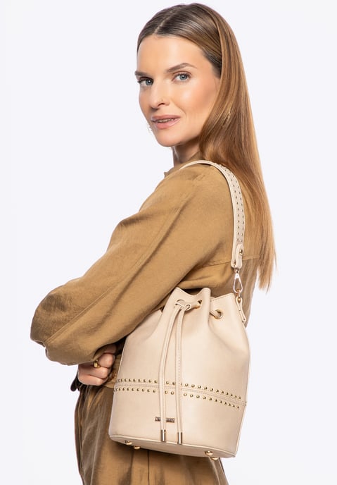 Bolso de mujer Wittchen con cordones, beige, piel ecológica - Image 1