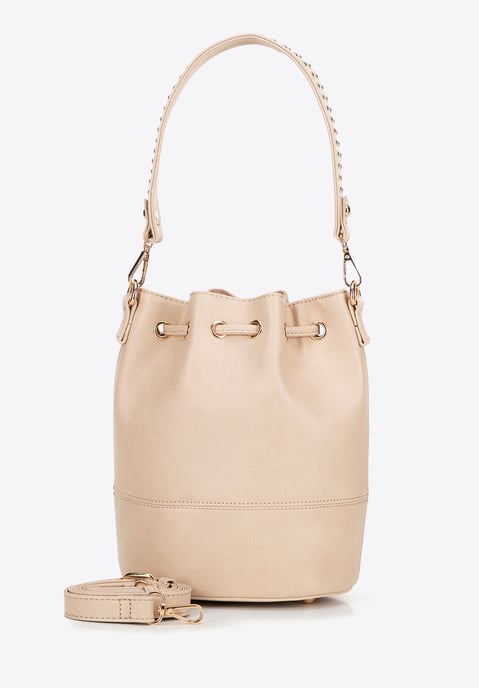 Bolso de mujer Wittchen con cordones, beige, piel ecológica - Image 3
