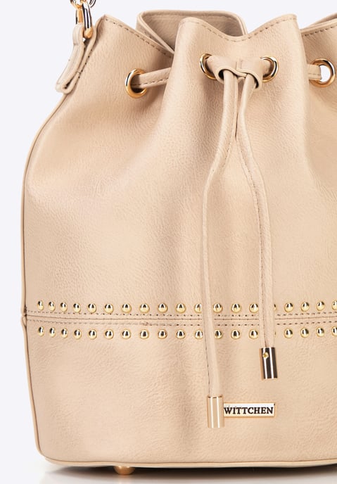 Bolso de mujer Wittchen con cordones, beige, piel ecológica - Image 5