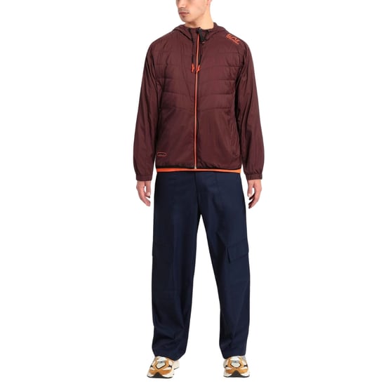 Chaqueta Bomber Ligera Con Capucha De Chocolate Amargo Ea7 - Image 3