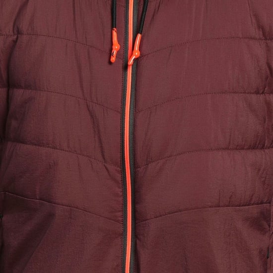 Chaqueta Bomber Ligera Con Capucha De Chocolate Amargo Ea7 - Image 4