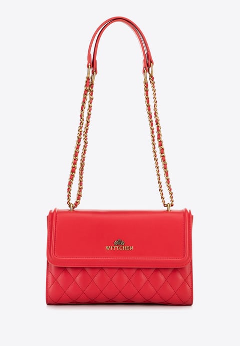 Bolso bandolera para mujer Wittchen de piel auténtica con acolchado en color - Image 2