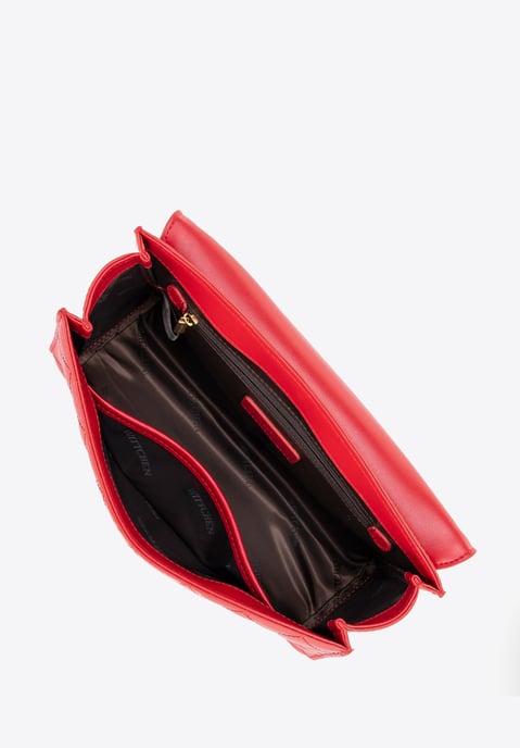 Bolso bandolera para mujer Wittchen de piel auténtica con acolchado en color - Image 4