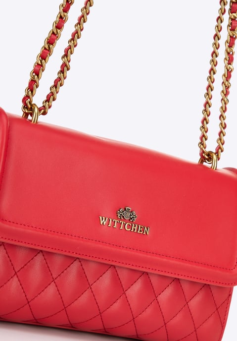 Bolso bandolera para mujer Wittchen de piel auténtica con acolchado en color - Image 5