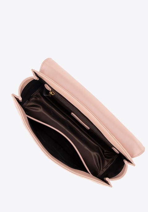 Bolso bandolera para mujer Wittchen de piel auténtica con acolchado, color rosa - Image 4