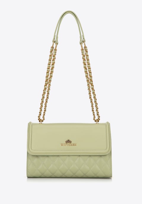 Bolso bandolera para mujer Wittchen de piel auténtica con acolchado en color - Image 2