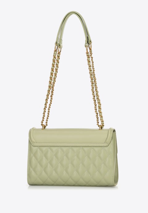 Bolso bandolera para mujer Wittchen de piel auténtica con acolchado en color - Image 3