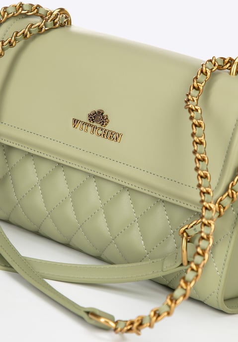 Bolso bandolera para mujer Wittchen de piel auténtica con acolchado en color - Image 5