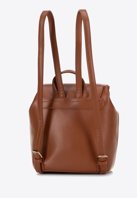 Mochila tejida para mujer Wittchen marrón y beige Poliuretano marrón y beige - Image 2