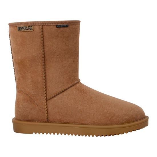 Regatta Womens/Ladies Risely Waterproof Faux Fur Lined Winter Boots (Burnt Tan) - Image 1