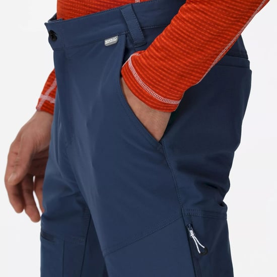 Regatta Mens Questra IV Hiking Trousers (Admiral Blue) - Image 6