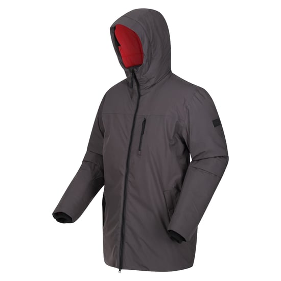 Regatta Mens Yewbank II Parka (Ash/Danger Red) - Image 3