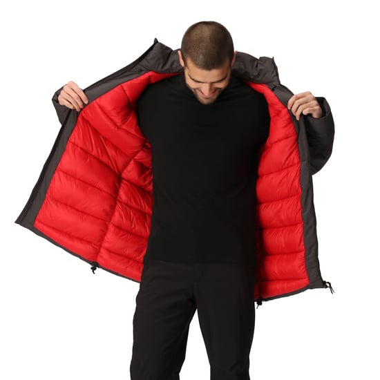 Regatta Mens Yewbank II Parka (Ash/Danger Red) - Image 4