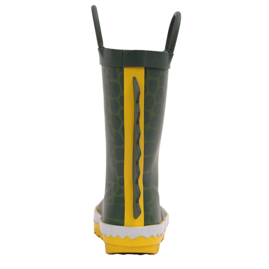 Trespass Childrens/Kids Crocodile Wellington Boots (Green/Yellow) - Image 2