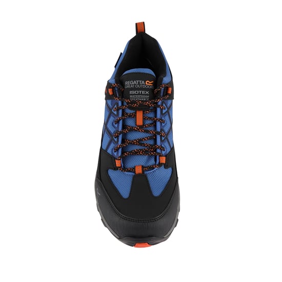 Regatta Mens Samaris III Low Walking Shoes (Olympian Blue/Black/Tango) - Image 5
