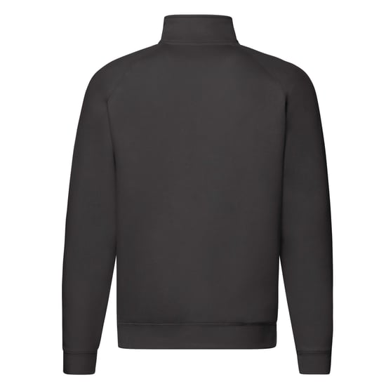 Fruit of the Loom Unisex Adult Premium Quarter Zip Raglan Sweatshirt (Black) - Image 2