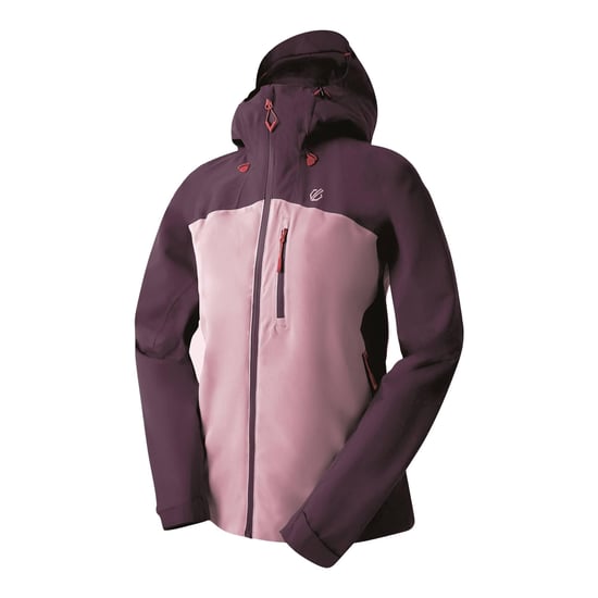 Dare 2B Womens/Ladies Torrek II Colour Block Waterproof Jacket (Deep Plum/Lilas) - Image 3