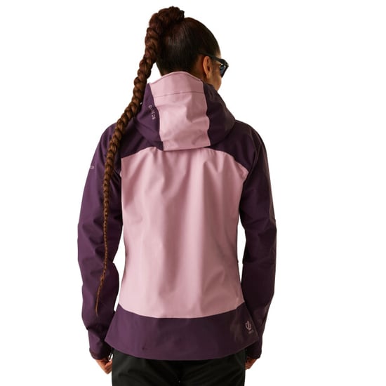 Dare 2B Womens/Ladies Torrek II Colour Block Waterproof Jacket (Deep Plum/Lilas) - Image 4