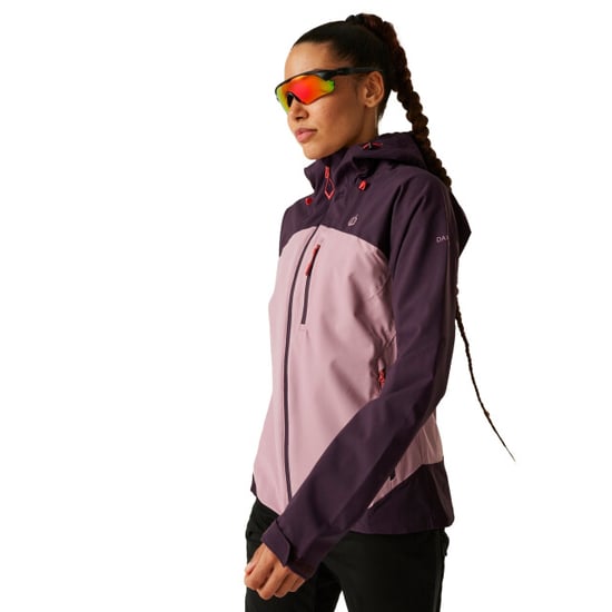 Dare 2B Womens/Ladies Torrek II Colour Block Waterproof Jacket (Deep Plum/Lilas) - Image 5