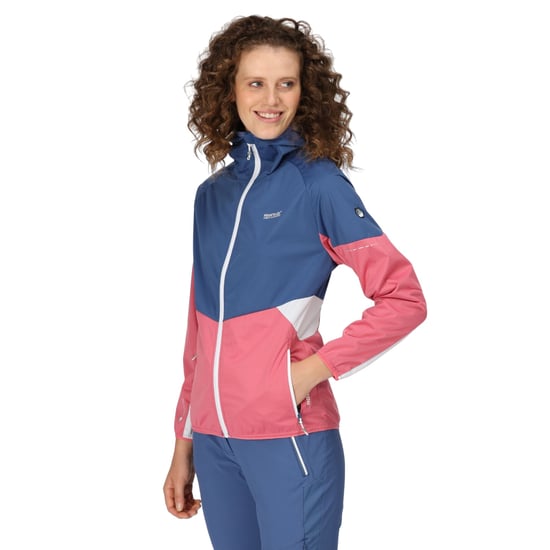 Regatta Womens/Ladies Tarvos V Lightweight Soft Shell Jacket (Fruit Dove/Dusty Denim) - Image 3