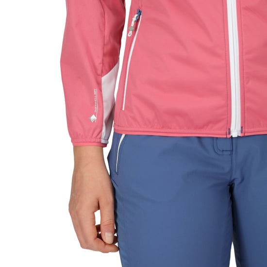Regatta Womens/Ladies Tarvos V Lightweight Soft Shell Jacket (Fruit Dove/Dusty Denim) - Image 5