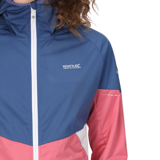 Regatta Womens/Ladies Tarvos V Lightweight Soft Shell Jacket (Fruit Dove/Dusty Denim) - Image 6