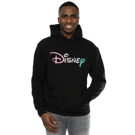 Disney Mens Pastel Logo Hoodie (Black) - Image 3