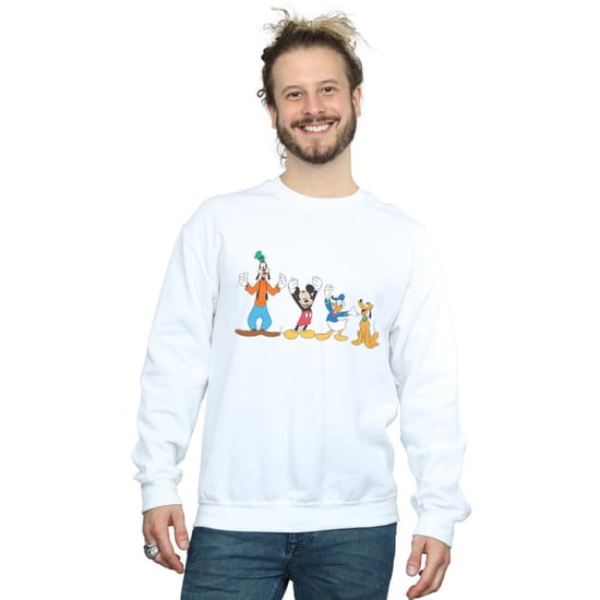 Disney Mens Mickey Mouse Friends Sweatshirt (White) - Image 3