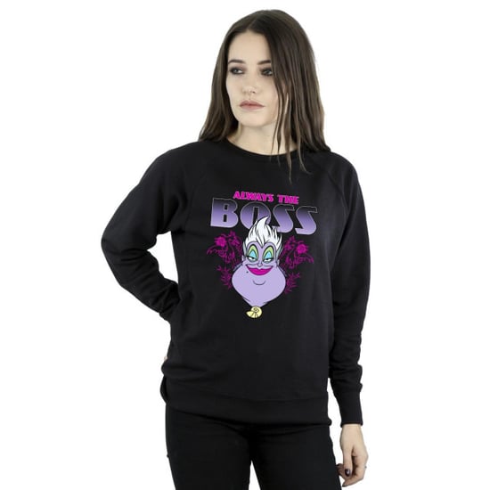 Disney Womens/Ladies The Little Mermaid Ursula Mum Is The Boss Sweatshirt (Black) - Image 3