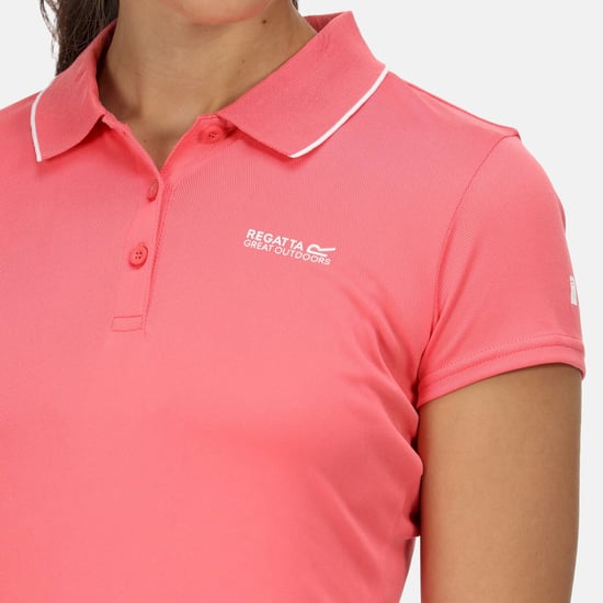 Regatta Womens/Ladies Maverick V Polo Shirt (Tropical Pink) - Image 5