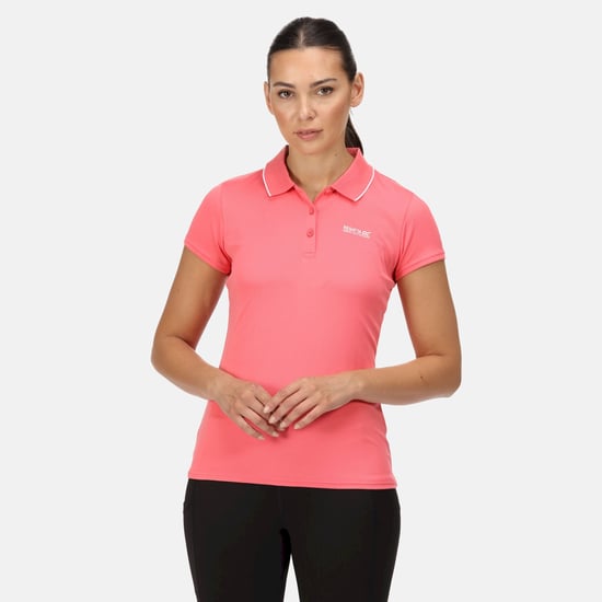Regatta Womens/Ladies Maverick V Polo Shirt (Tropical Pink) - Image 6