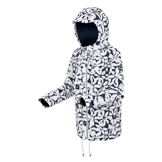 Regatta Womens/Ladies Bayletta II Painterly Stripe Waterproof Jacket (Navy/White) - Image 3