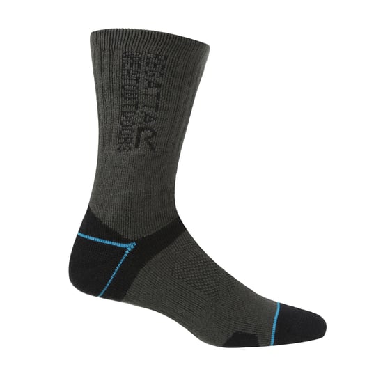 Regatta Womens/Ladies Blister Protection II Boot Socks (Black/Ash) - Image 3