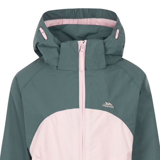 Trespass Girls Capture TP50 Waterproof Jacket (Spruce Green) - Image 3