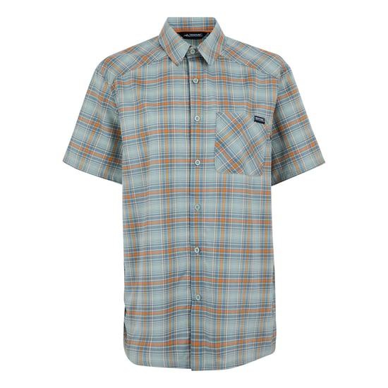 Regatta Mens Begarno Checked Short-Sleeved Shirt (Glacier) - Image 1