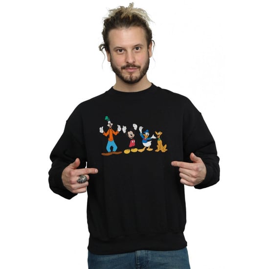Disney Mens Mickey Mouse Friends Sweatshirt (Black) - Image 3