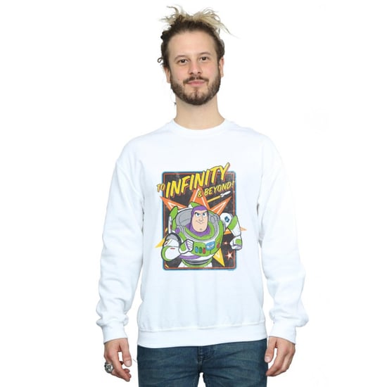 Disney Mens Toy Story 4 Buzz To Infinity Sweatshirt (White) - Image 3