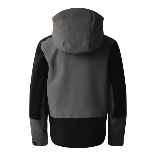 Dare 2B Childrens/Kids Explore II Waterproof Jacket (Black/Granite Grey) - Image 2