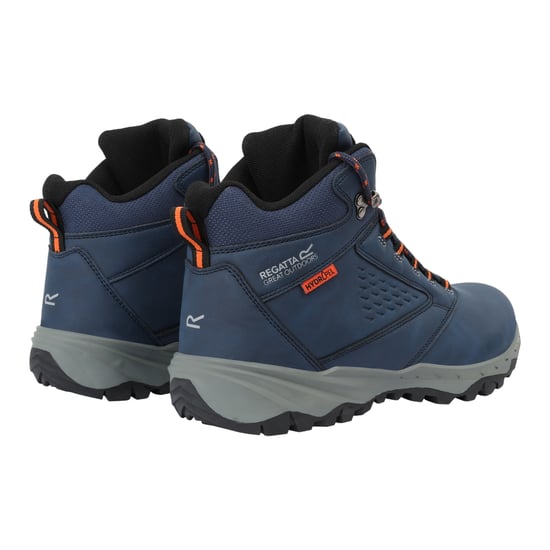 Regatta Mens Amble Walking Boots (Moonlight Denim/Tango) - Image 2